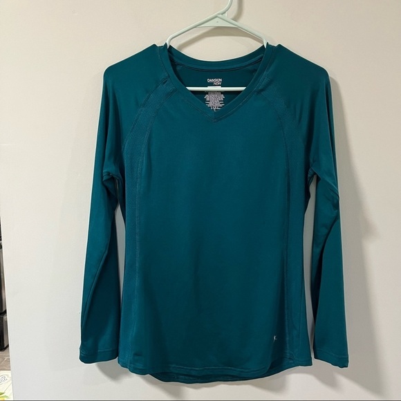 Danskin Now SZ Medium 8-10 Green Blue Activewear - Picture 2 of 14